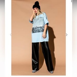 Dressed In Lala Next Level Vegan Wide Leg Pant - NWOT